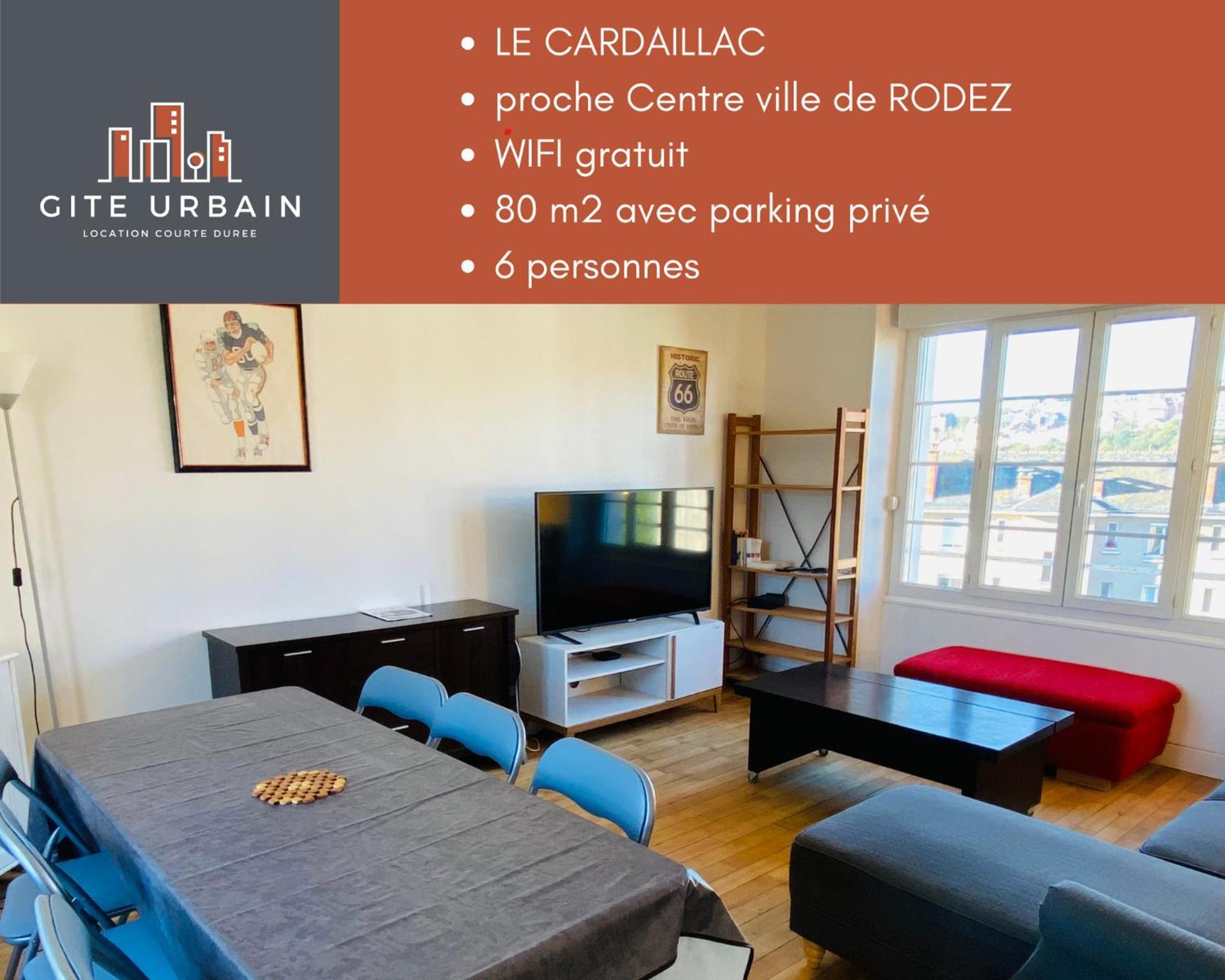 Appartement T4 Cite Cardaillac, Parking Prive, Wifi Rodez Exterior foto
